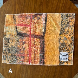 TOPANGA Kitchen India Vintage Lalli Quilt lunch Mat 10Type 　A〜J 30×40cm 　インドヴィンテージラリーキルト　ランチマット 10種　【メール便可】