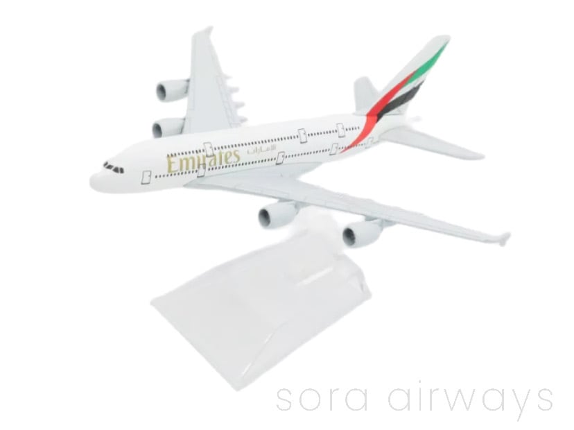 【 Emirates】エミレーツ航空 A380 飛行機模型 1/400 | sora airways powered by BASE
