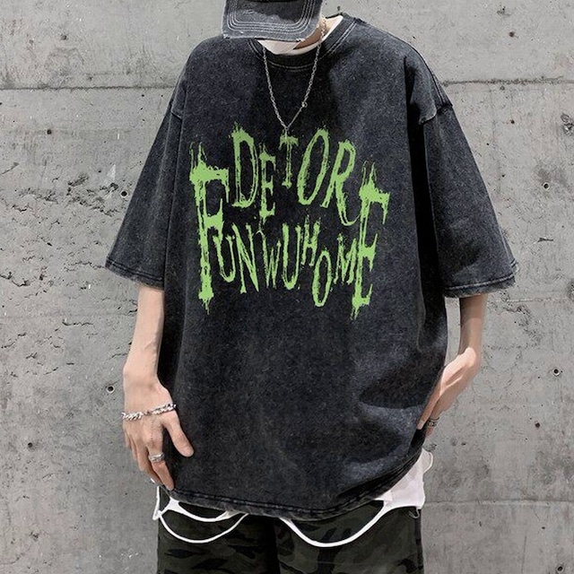 バックプリントデザイン　オーバーサイズTシャツ　00026