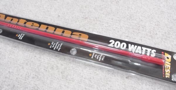 L型変換金具付き USA製品 CB～29メガまで 赤い 10m 28MHz FRPヘリカル