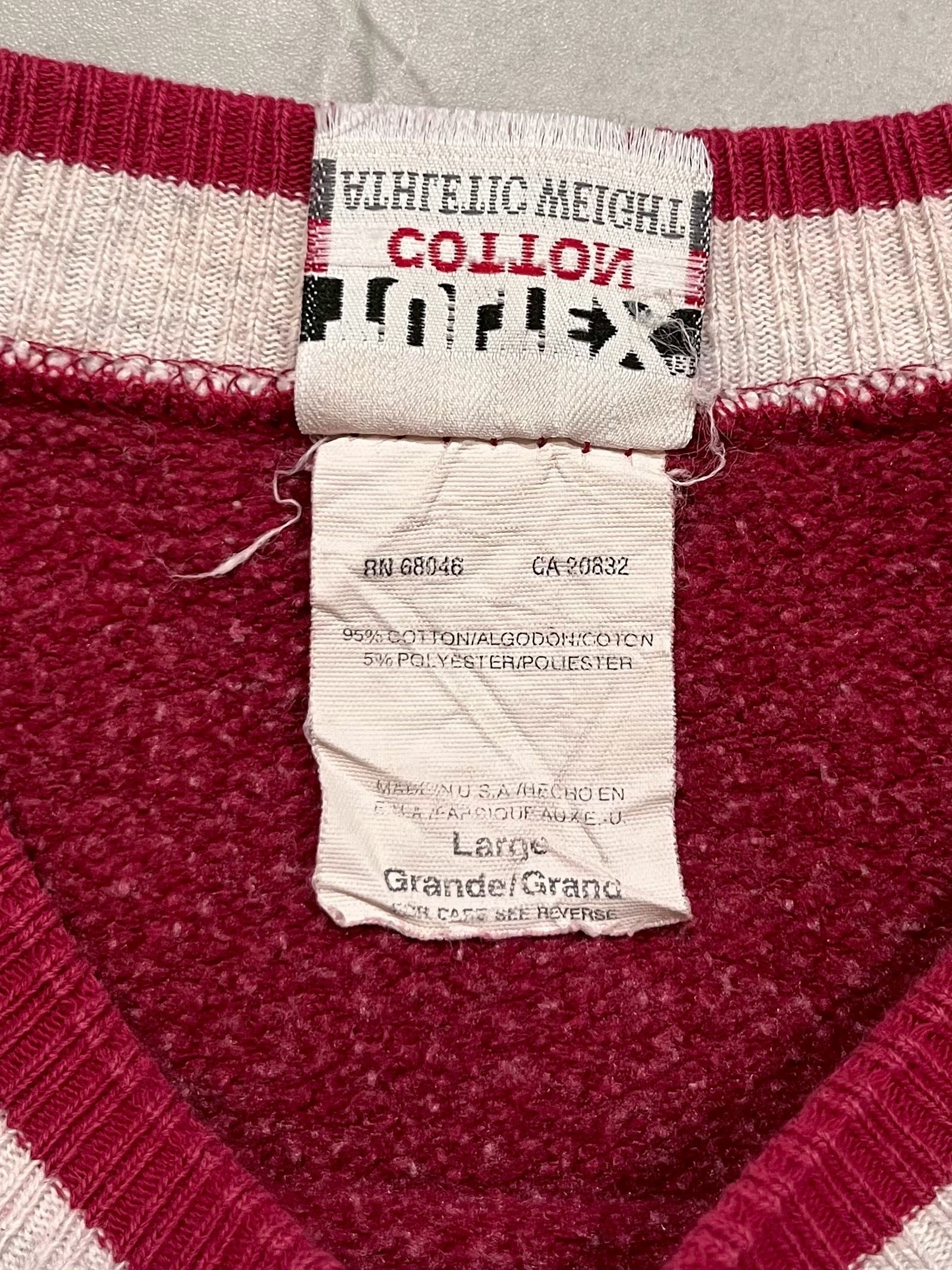 90's “TULTEX” Rib Line Sweat Shirt Made in USA | RENGA CLOTHING STORE