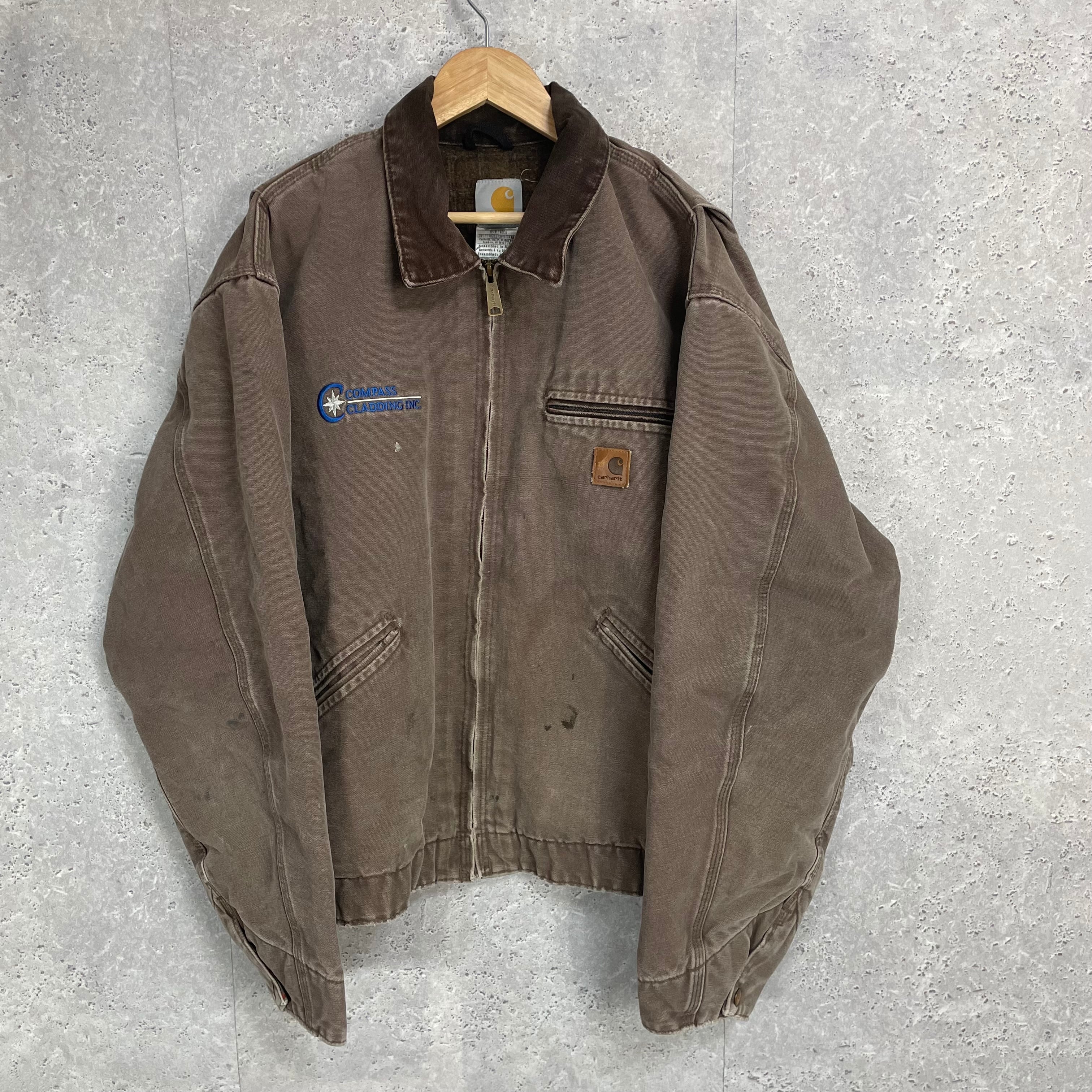 カーハート デトロイトジャケット 企業刺繍 ブラウン XL | Pay ID
