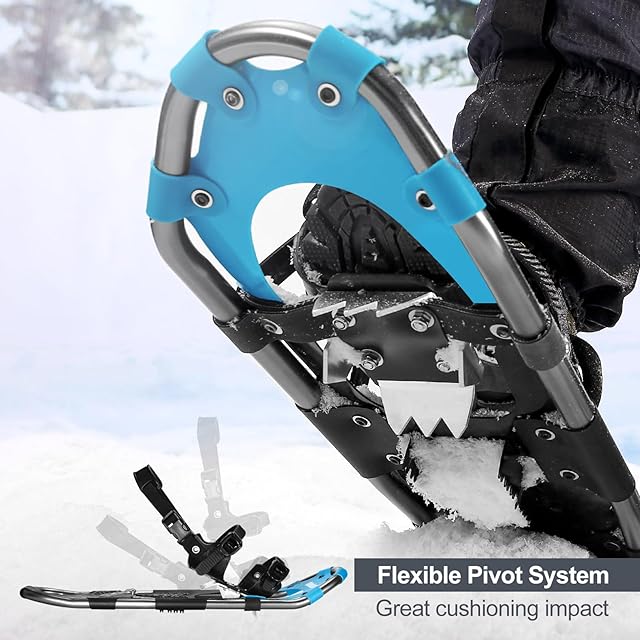 Odoland 4-In-1軽量スノーシューセット アルミスノーシュー