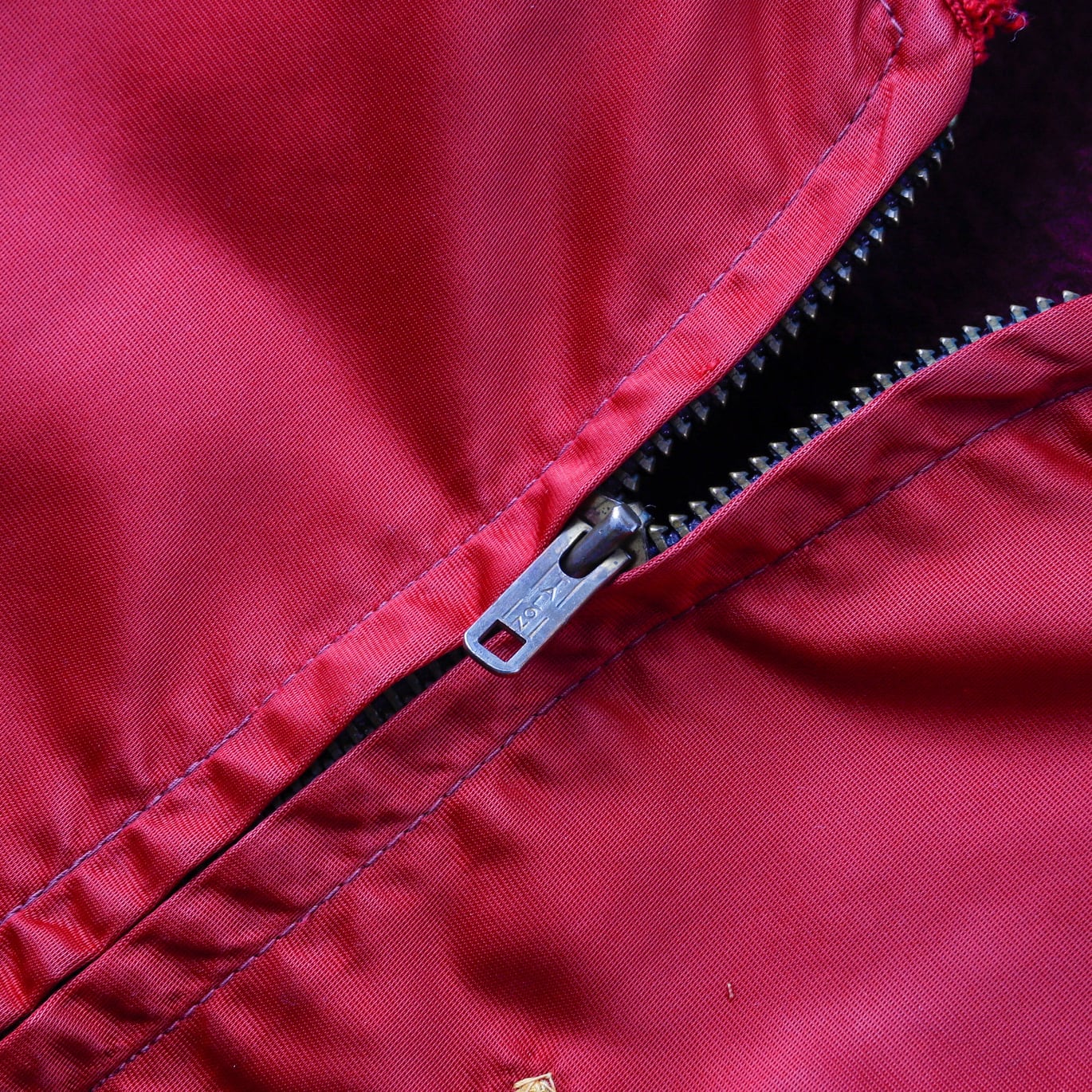 極美品】50s MHS special vintage jacket satin fabric blouson made