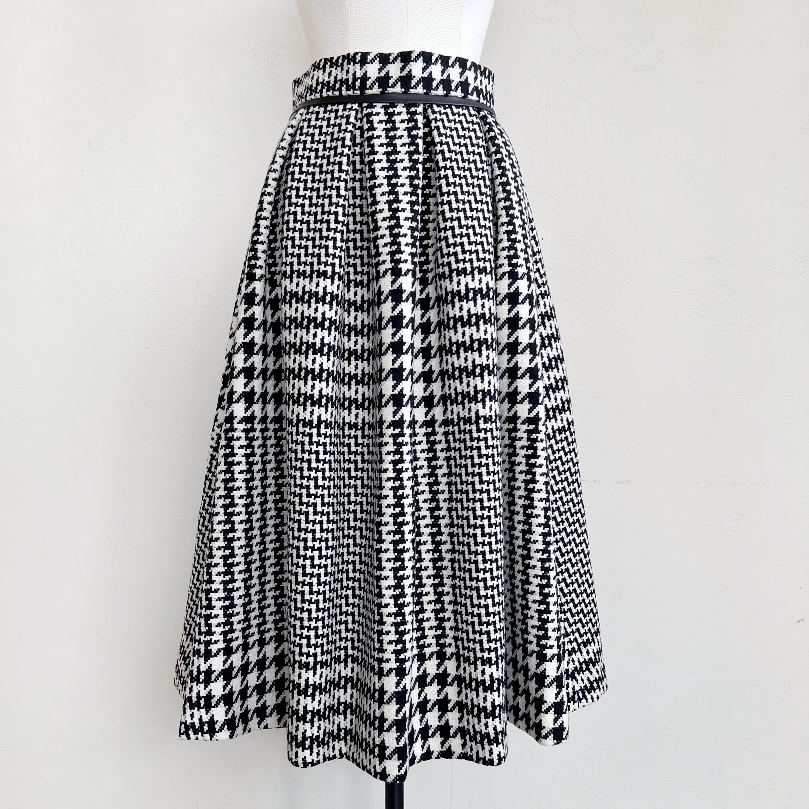 SYSORUS × akko3839 ハウンドトゥースツイードタックスカート SYU-0053  