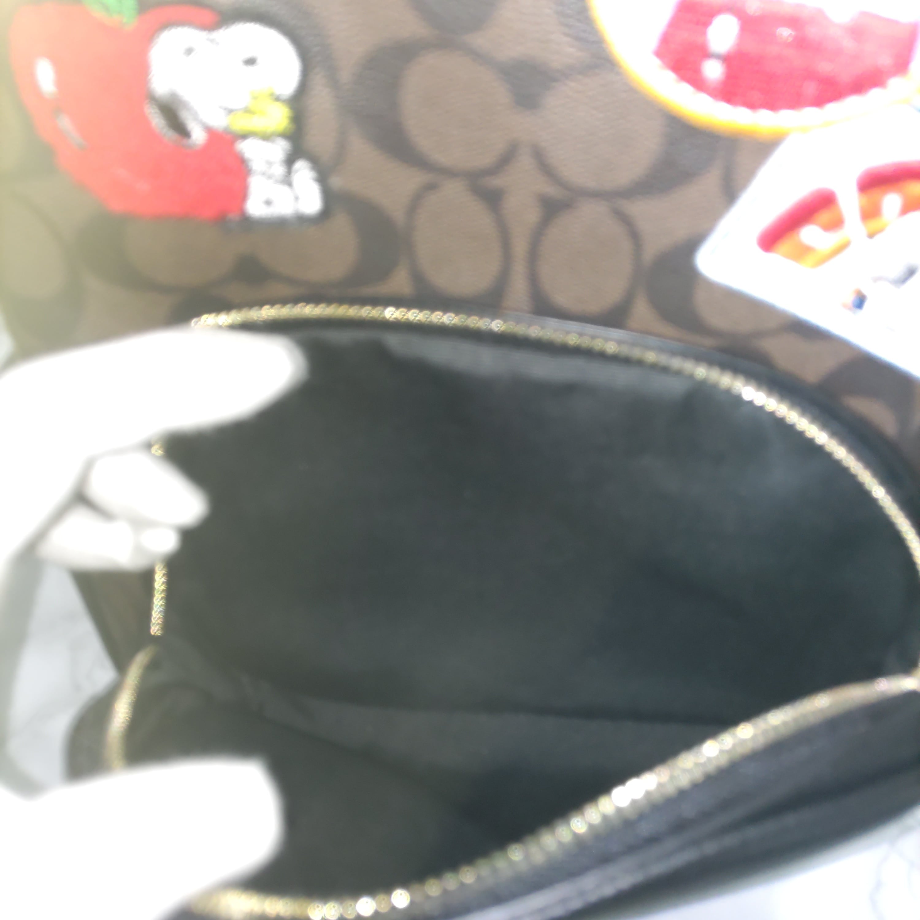 COACH コーチ スヌーピー コラボ リュック ブラウン ワッペン 未使用  