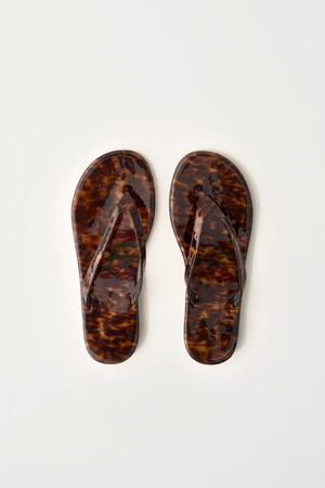 [NOTHING WRITTEN] Glossy leather sandals (Leopard) 正規品 韓国ブランド 韓国通販 韓国代行 韓国ファッション ナッシングリトゥン 日本 店舗