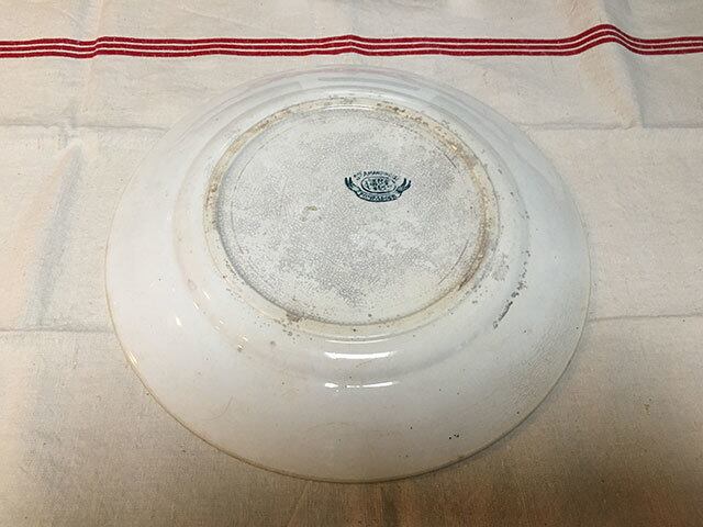 フレンチアンティーク　サン・アマン製の大皿（平皿）