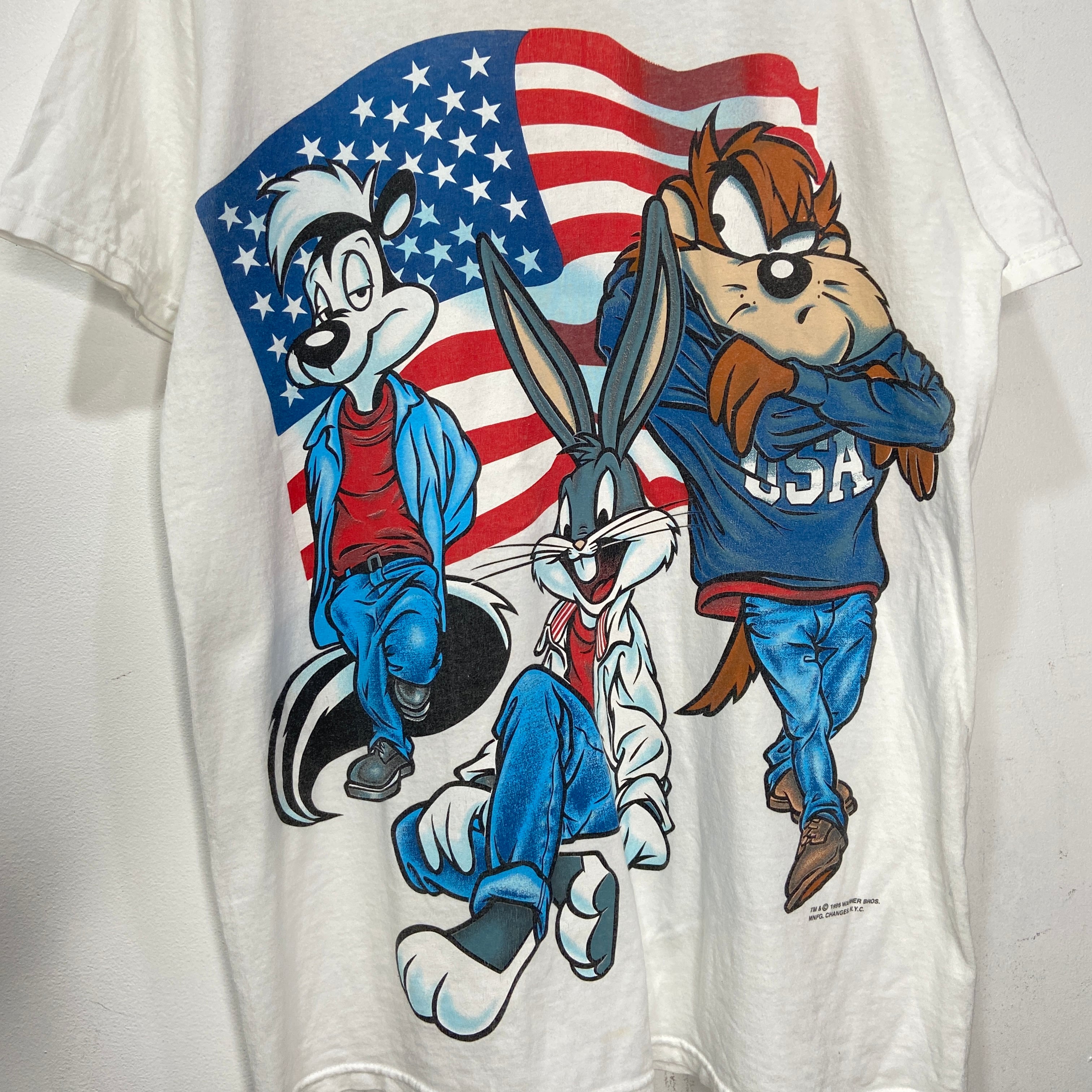 希少 90S LOONEY TUNES バッグスバニー A-2 レザージャケット 90s 