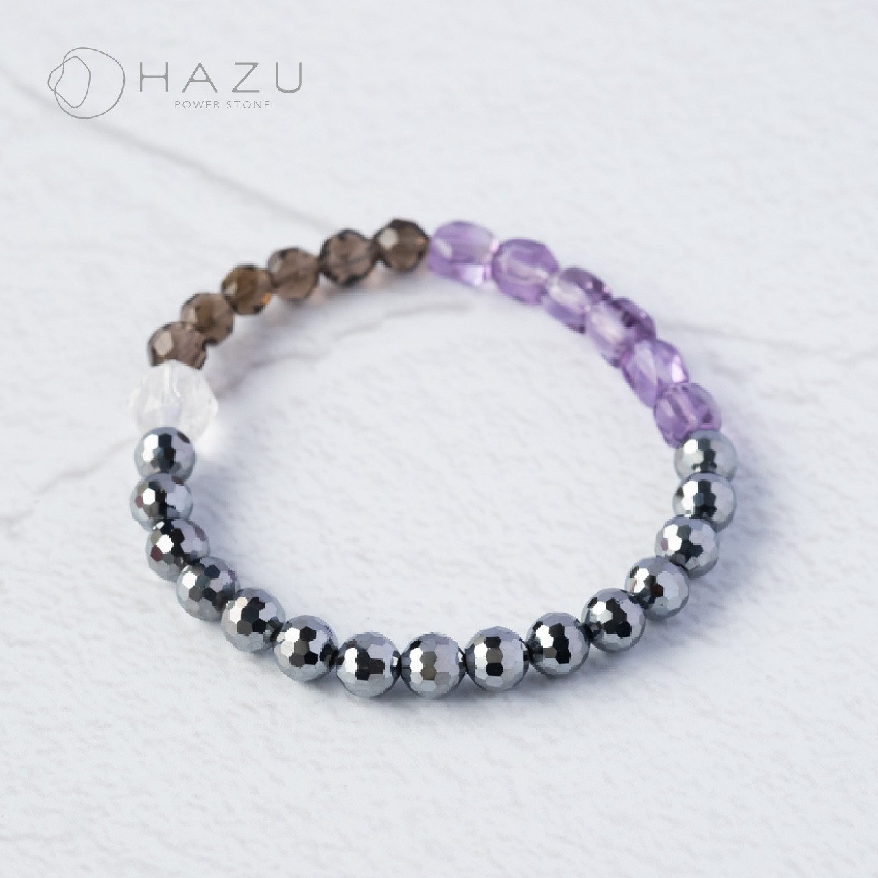 心身を整え、守る輝き［テラヘルツ／アメジスト／スモーキークォーツ／水晶］