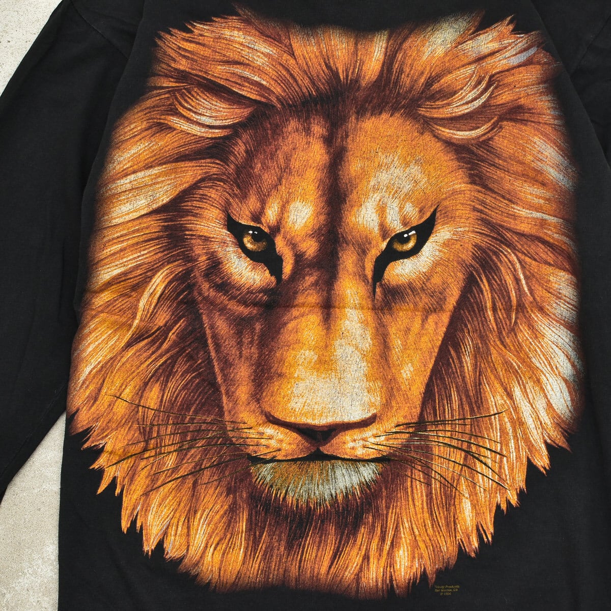 80s 90s LION ライオン Tシャツ アニマル柄 ビッグプリント