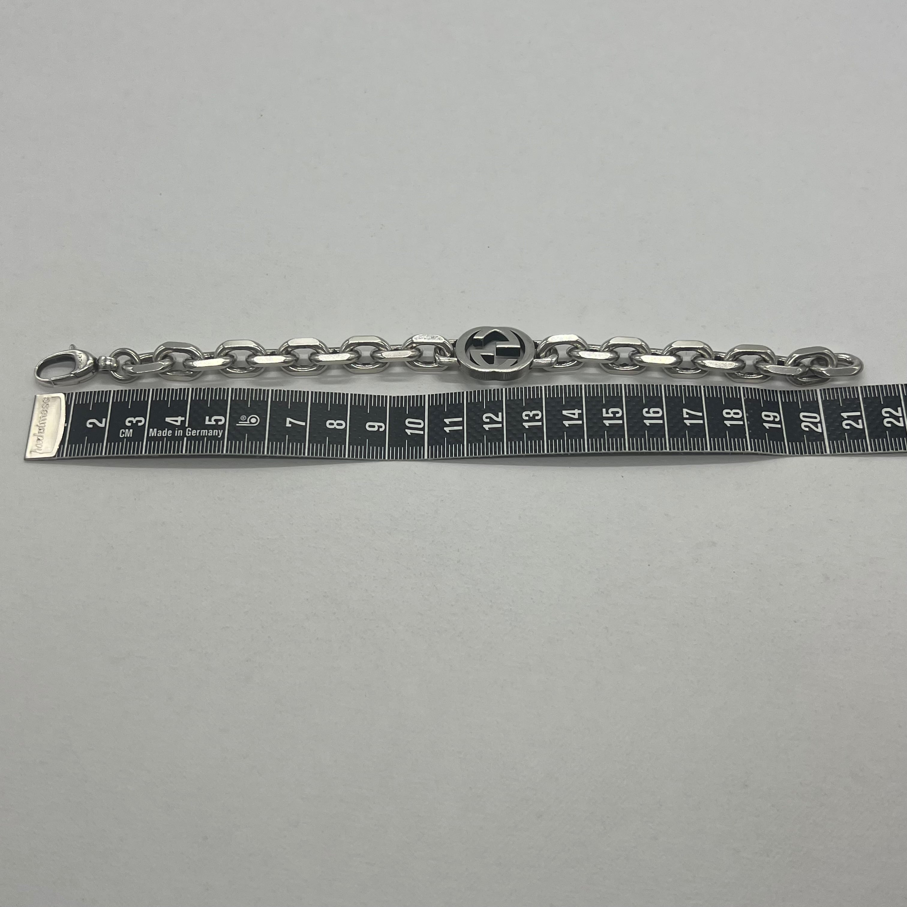 GUCCI インターロッキングG ブレスレット 19表記 グッチ GUCCI インターロッキングGブレスレット 表記サイズ19 Ag925