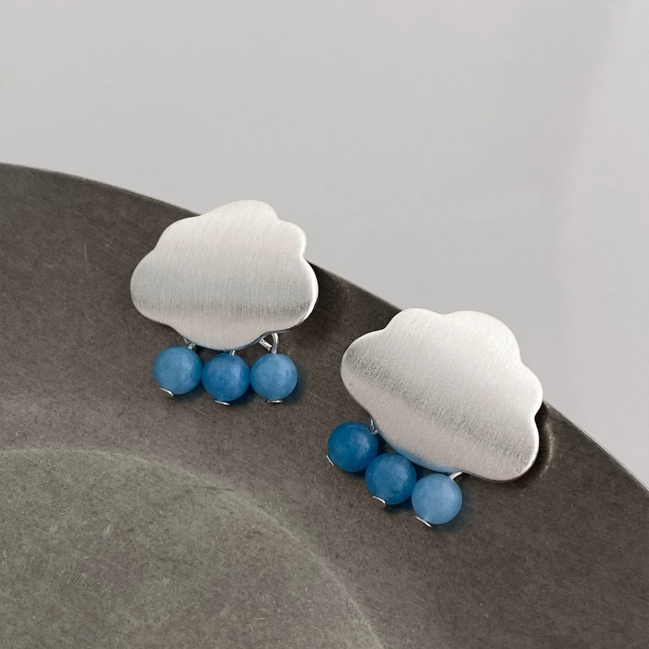 Cloud Raindrop Pierced Earrings 01479