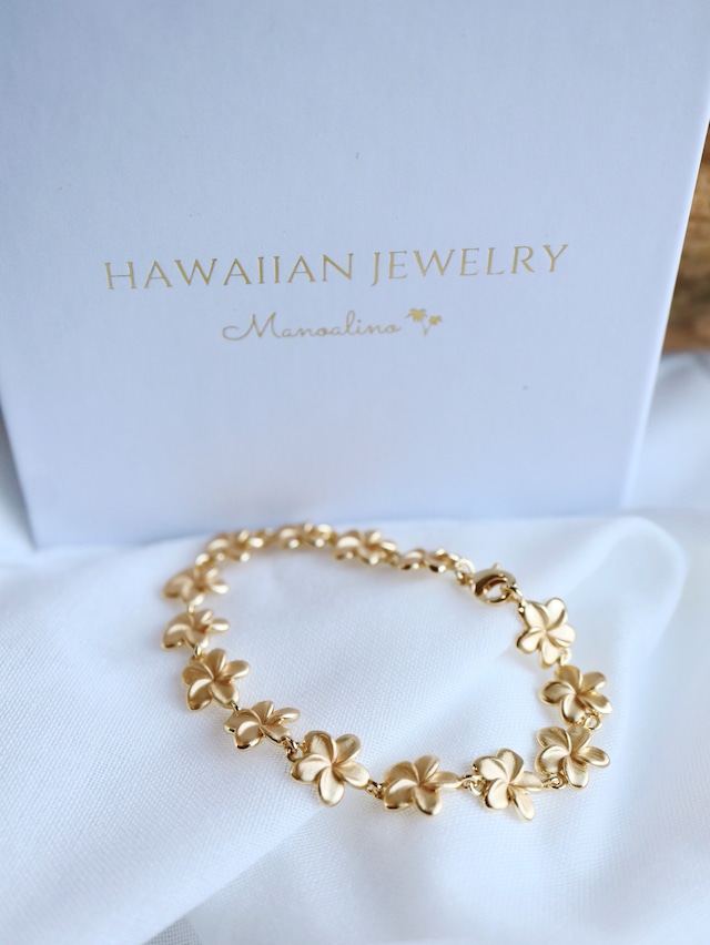 Plumeria bracelet Hawaiianjewelry(ハワイアンジュエリープルメリアブレスレット)