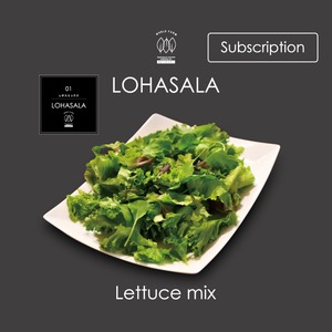 定期　LOHASALA　レタスミックス　小分け7個×100g　無洗LED栽培野菜