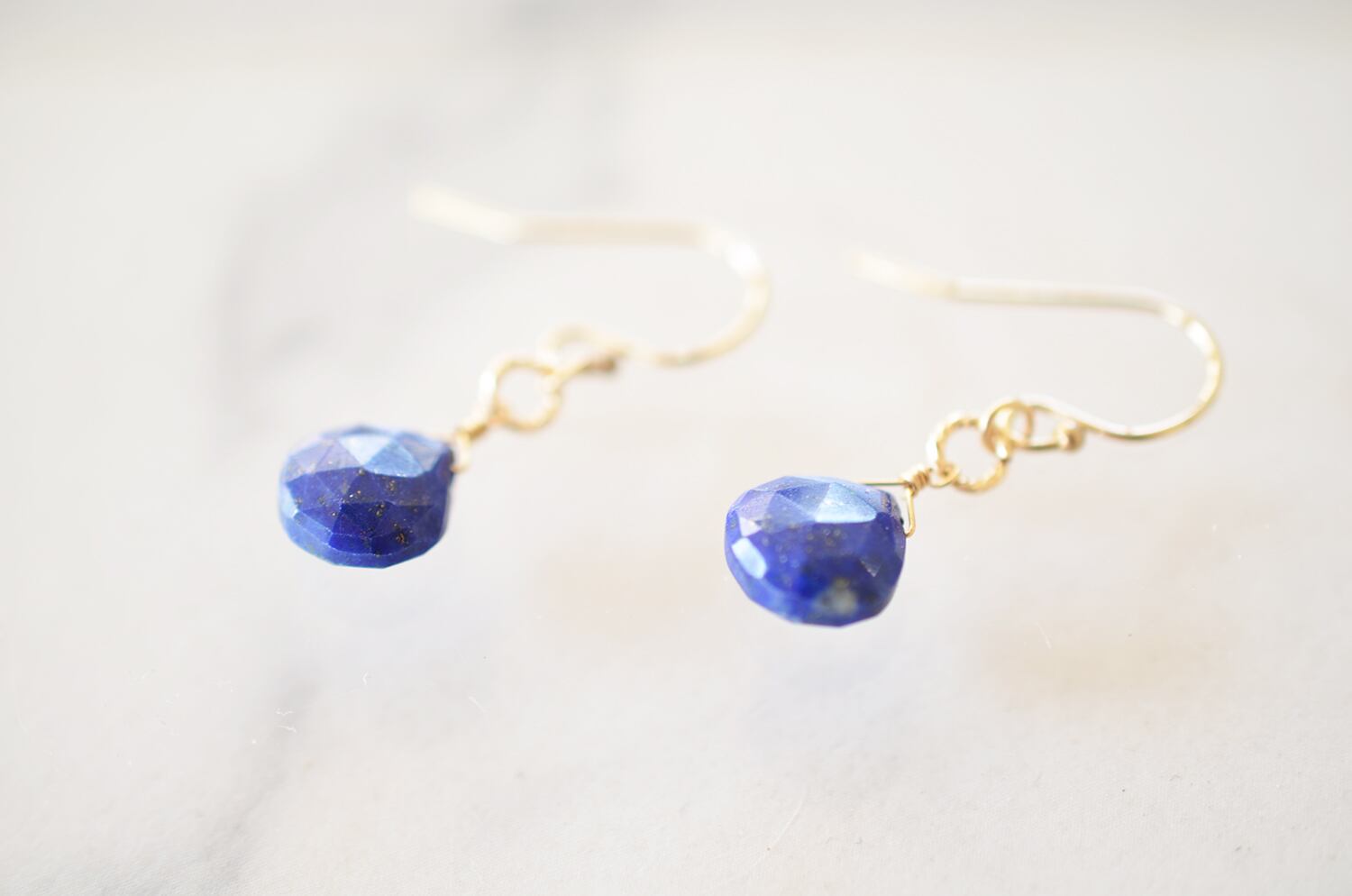 ラピスラズリ*マロンカット＊ピアス【14kgf】 | Soukore（ソウコレ）