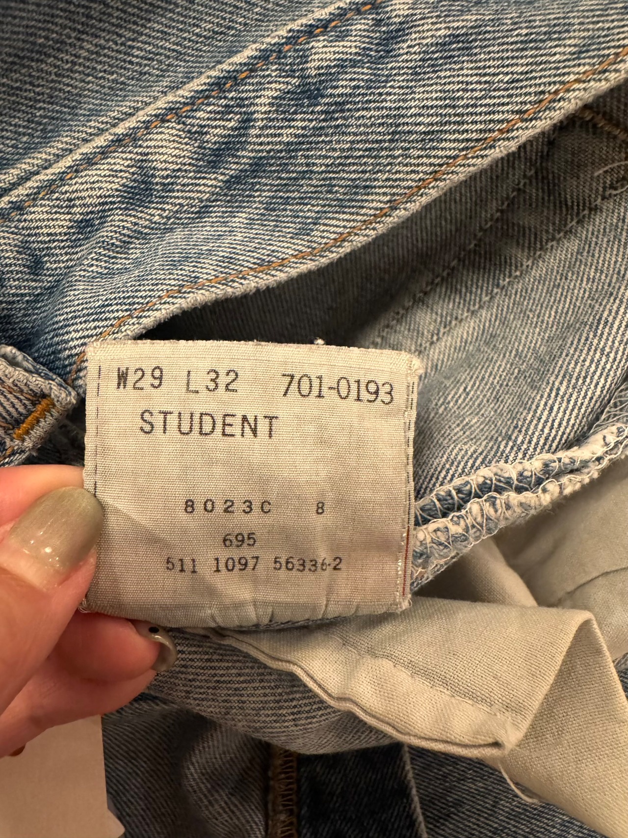 90s Levi's 501 Student Made in USA Denim Pants