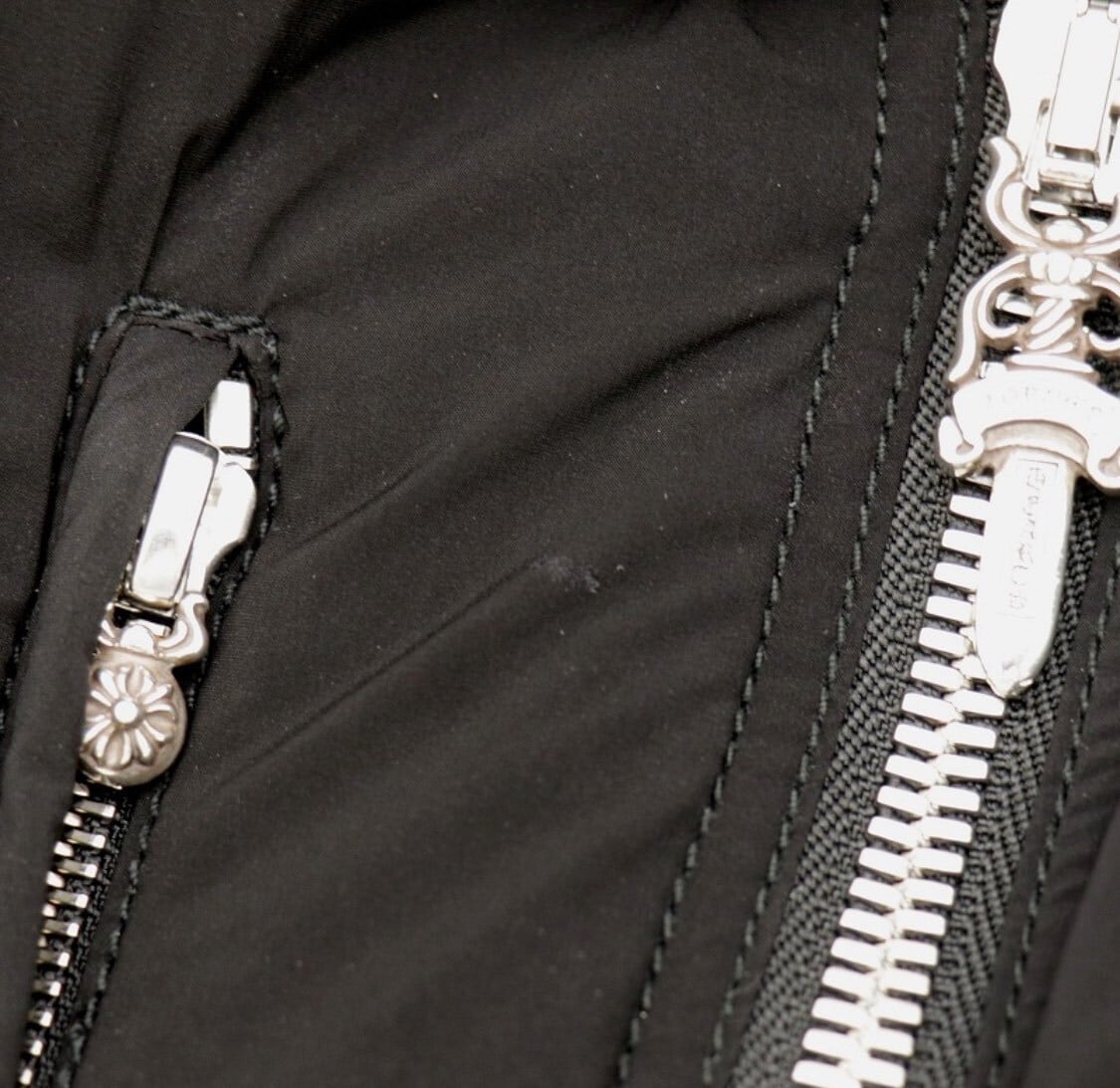 CHROME HEARTS クロムハーツ ダブルジップ ナイロンジャケット 中綿