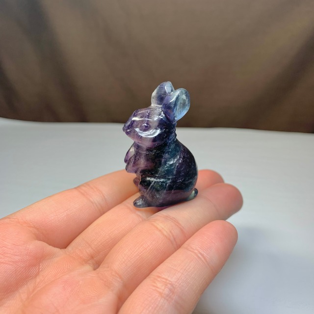 1.フローライトうさぎ・インテリア