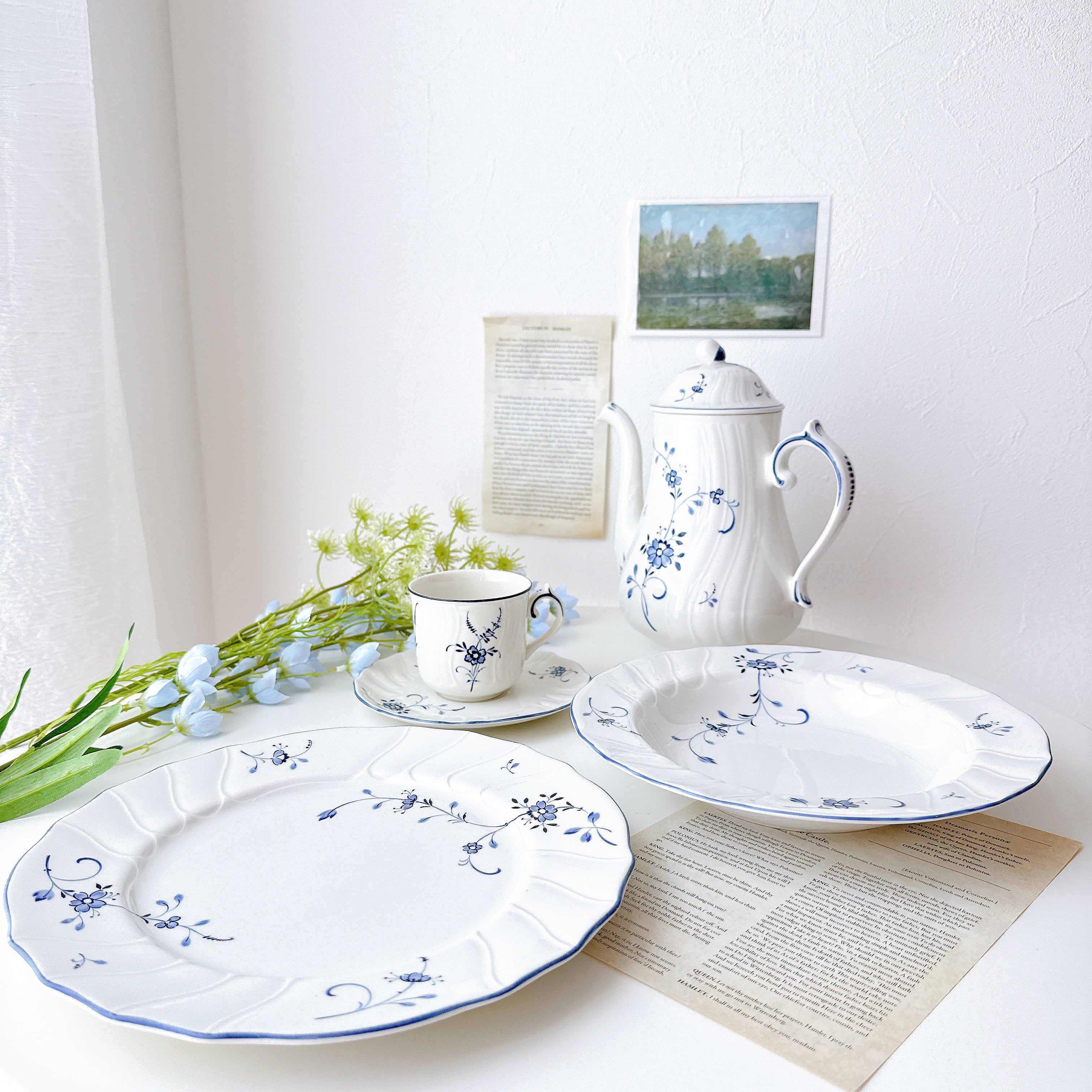 vintage】NIKKO×VILLEROY&BOCH Edel Blume ニッコー×ビレロイボッホ
