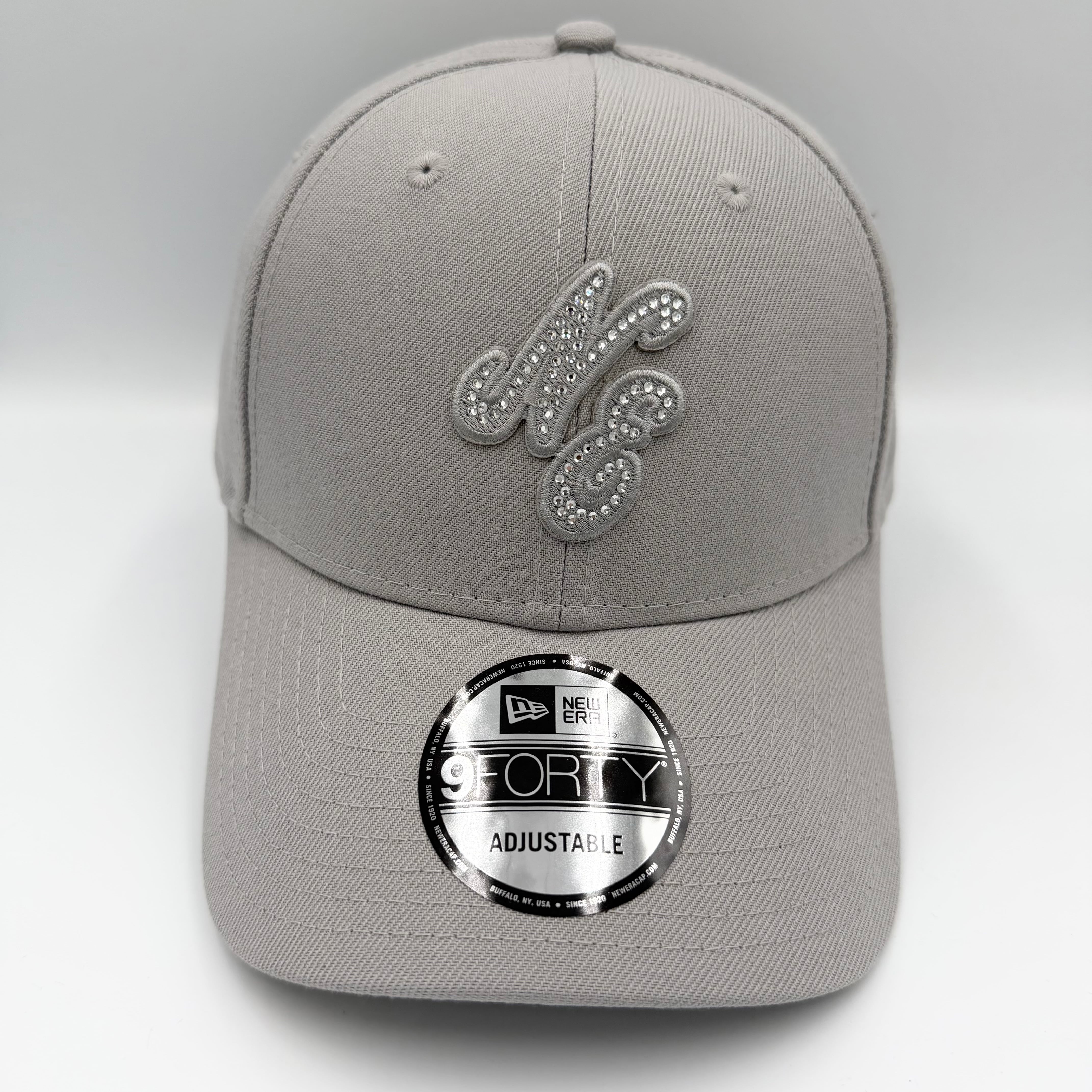 NEW ERA 9FORTY/940 ラインストーン/Rhinestone クラシックロゴ Gray