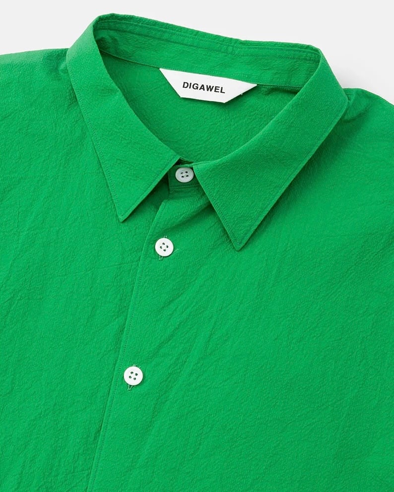 DIGAWEL / Side pocket S/S shirt (GREEN) | THE MODERN AGE