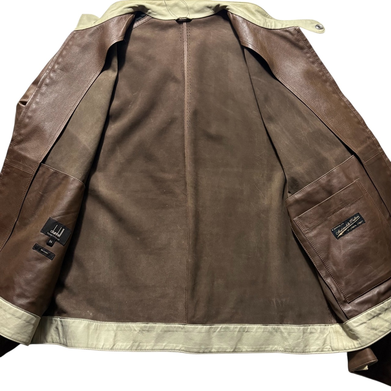 DUNHILL “Automobile Tailors” goatskin riders jacket