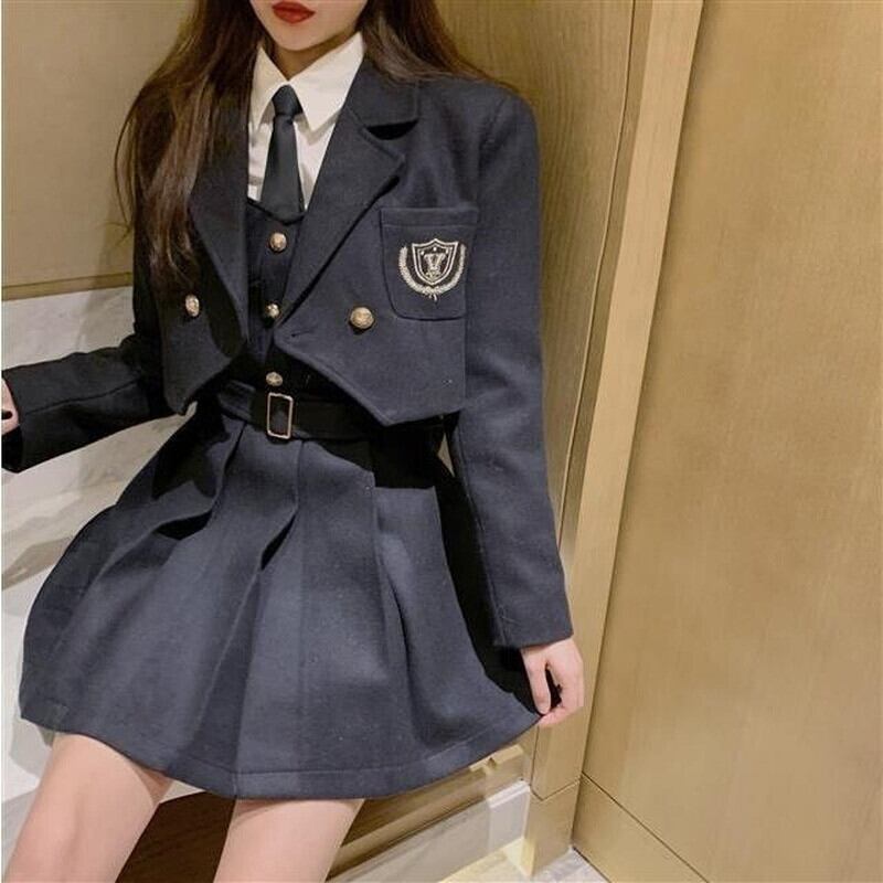 男女兼用 ブレザー スラックス きやすい ネクタイ付き