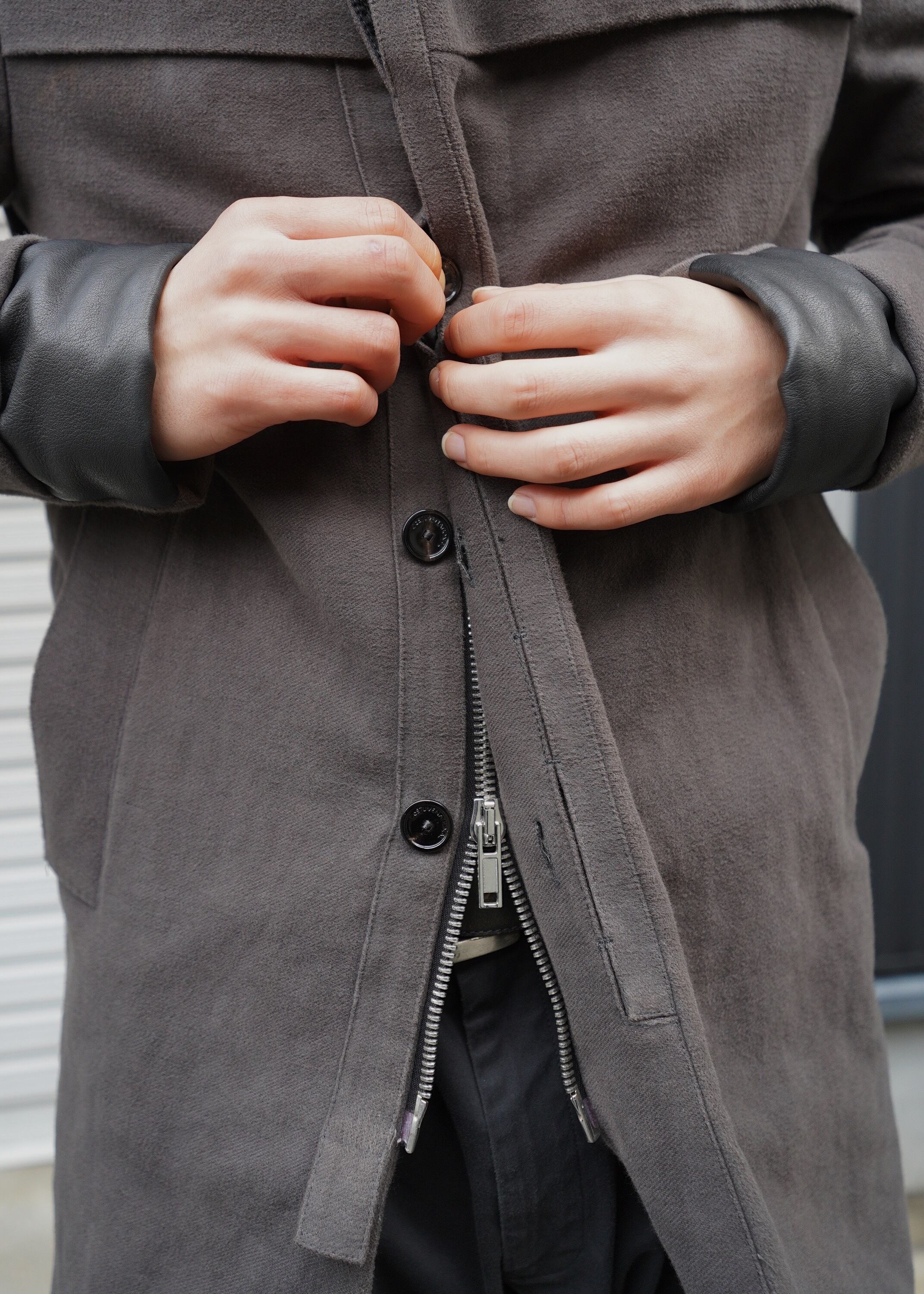 CoSTUME NATIONAL HOMME hooded double zip coat | CETTEN