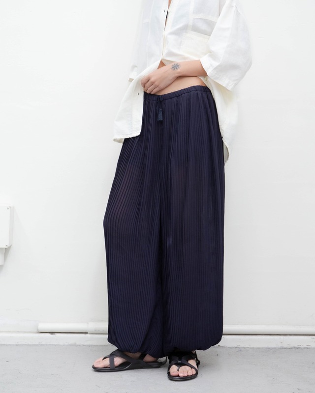 2010s Chloé - sheer pleats wide trousers