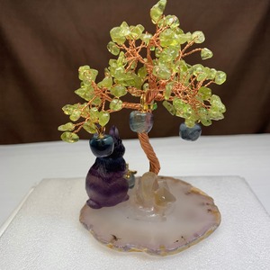 2.りんご大好きうさぎさん☆りんごがなる招財樹・ペリドット