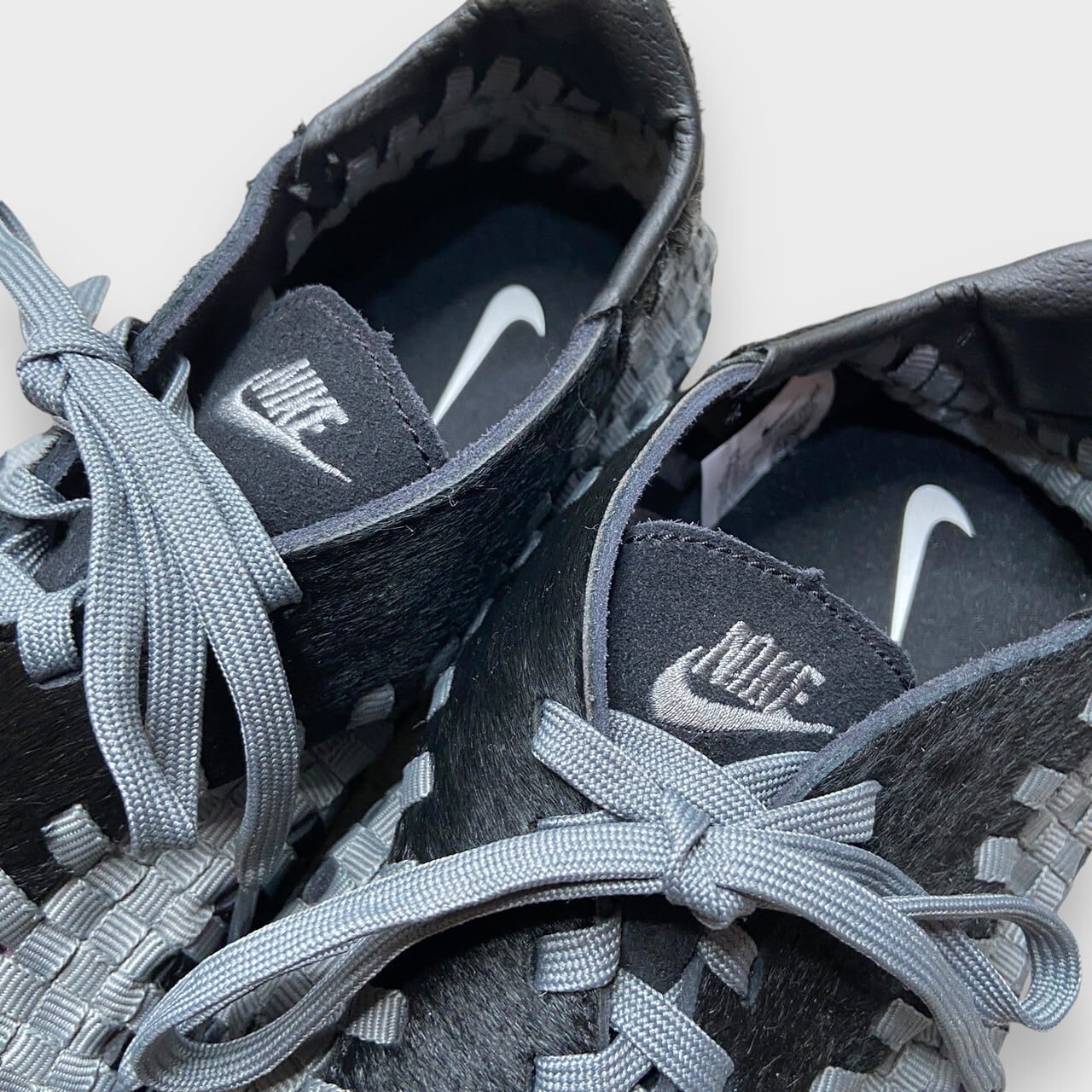 新品未使用 NIKE エアフットスケープウーブン フェイクファー 黒