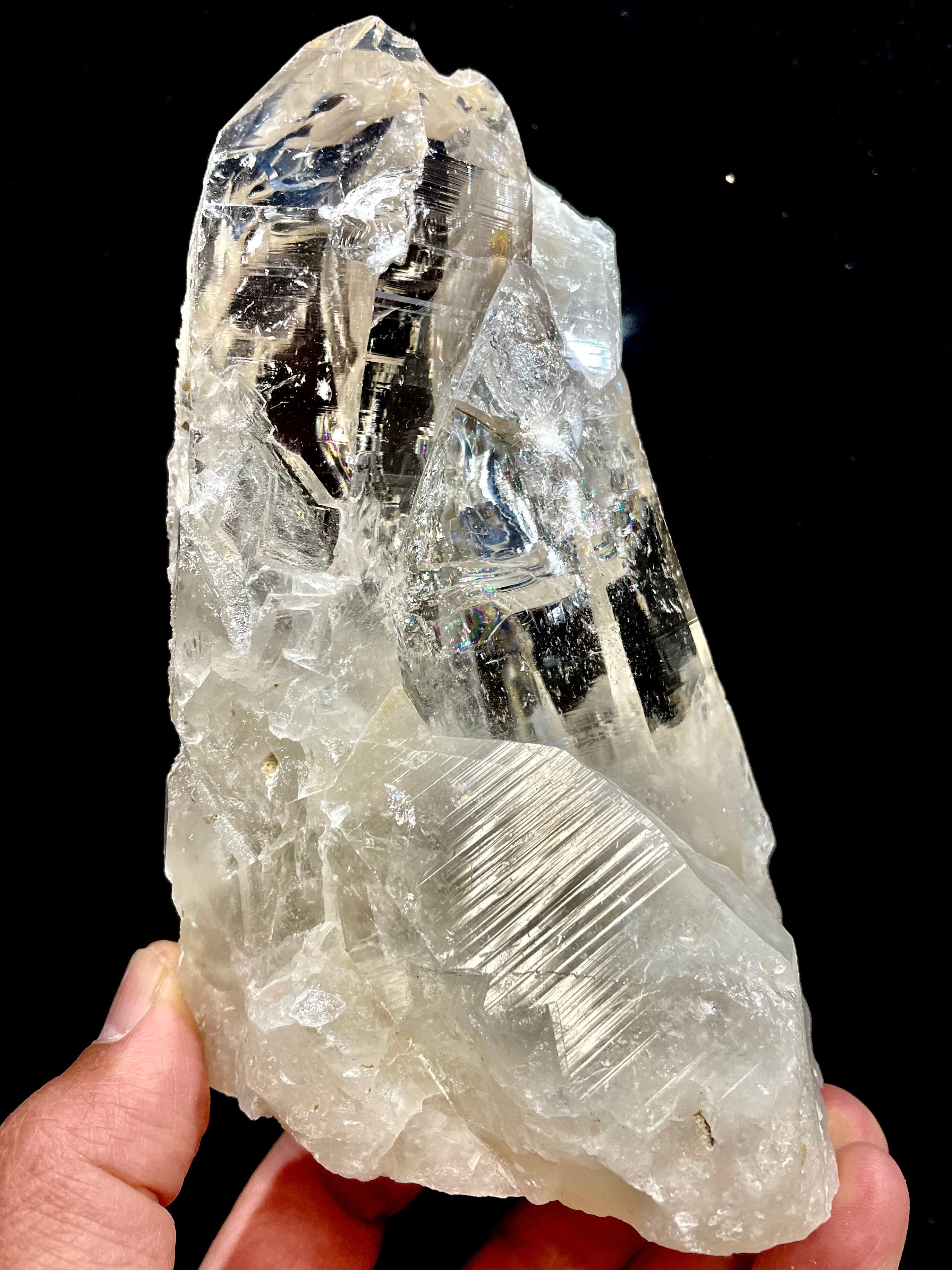 2) 超古代の叡智!極美品!「超ロシアンレムリアン・アースキーパー・エンジェル」レインボー(特大)