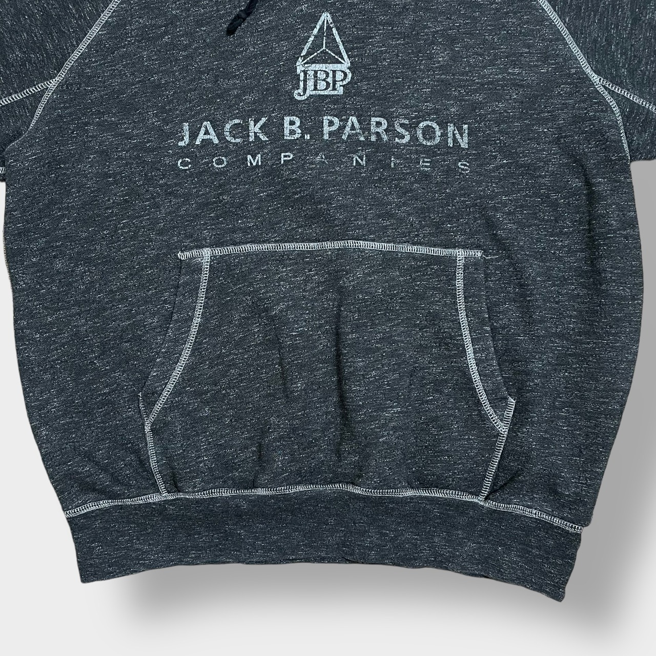 【JBP】企業系 企業ロゴ 企業パーカー パーカー ラグランスリーブ ロゴ プリント プルオーバー フーディー スウェット US古着