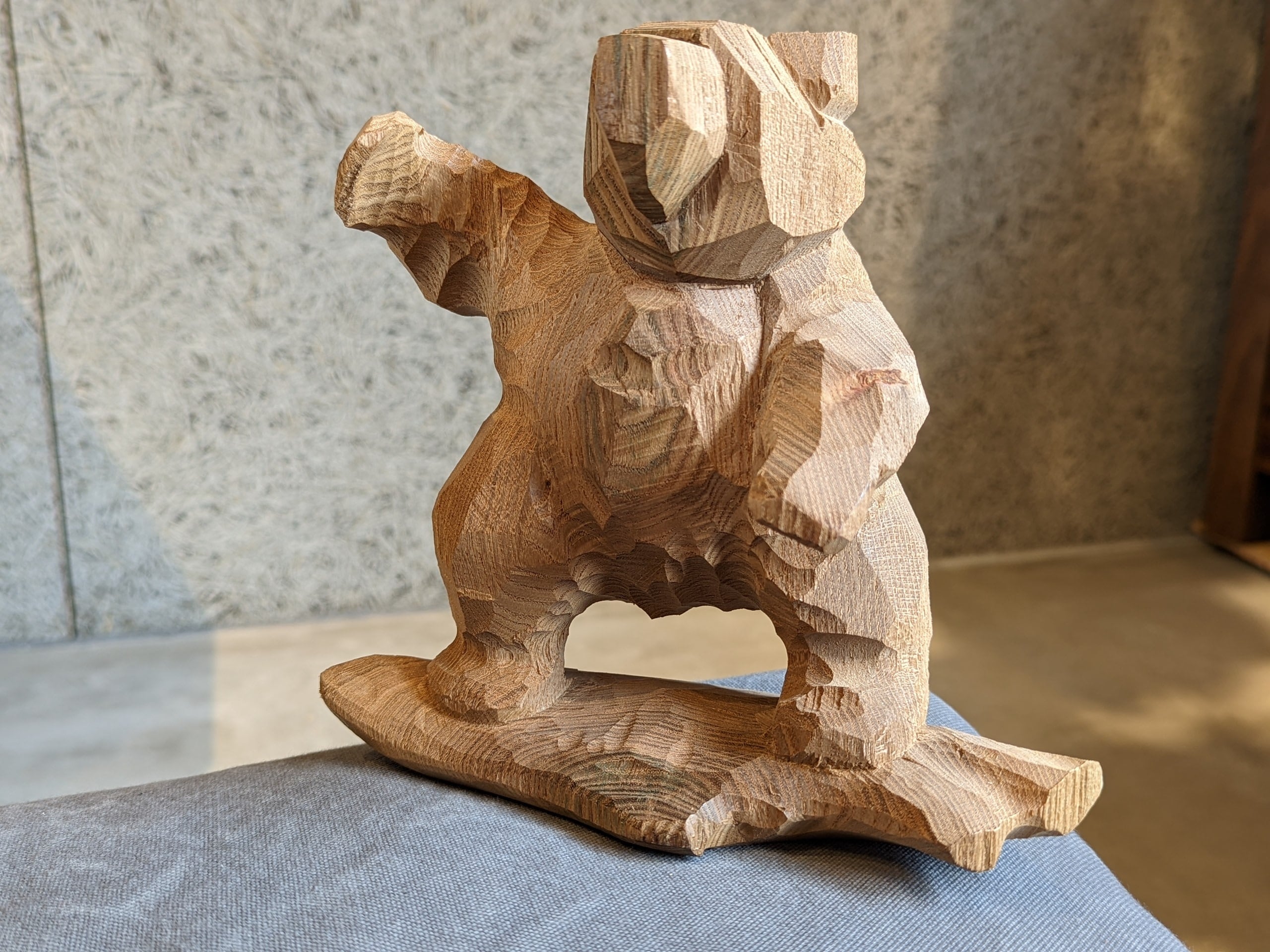 木彫り 熊 みきおさんのクマ 伊藤幹男作 - 工芸品
