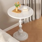 サイドテーブル　ラウンドサイドテーブル　おしゃれ　丸型　丸い　スリム　直径40cm　北欧　木目調　屋外　庭　ミニテーブル