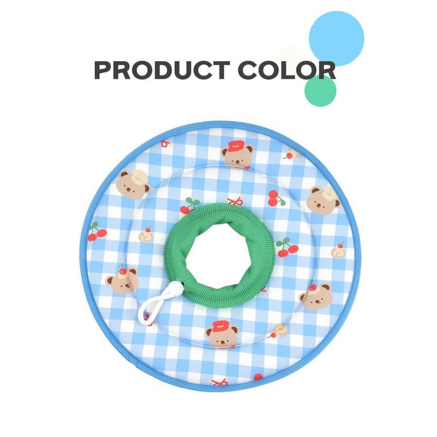 cool elizabeth collar L ~ XL / 犬 エリザベスカラー 夏 ひんやり 大型犬 中型犬 コットン クッション ソフト 軽量 接触冷感 傷なめ防止 犬用 ネコ ネックカラー クール 軽い 韓国 ペット用品
