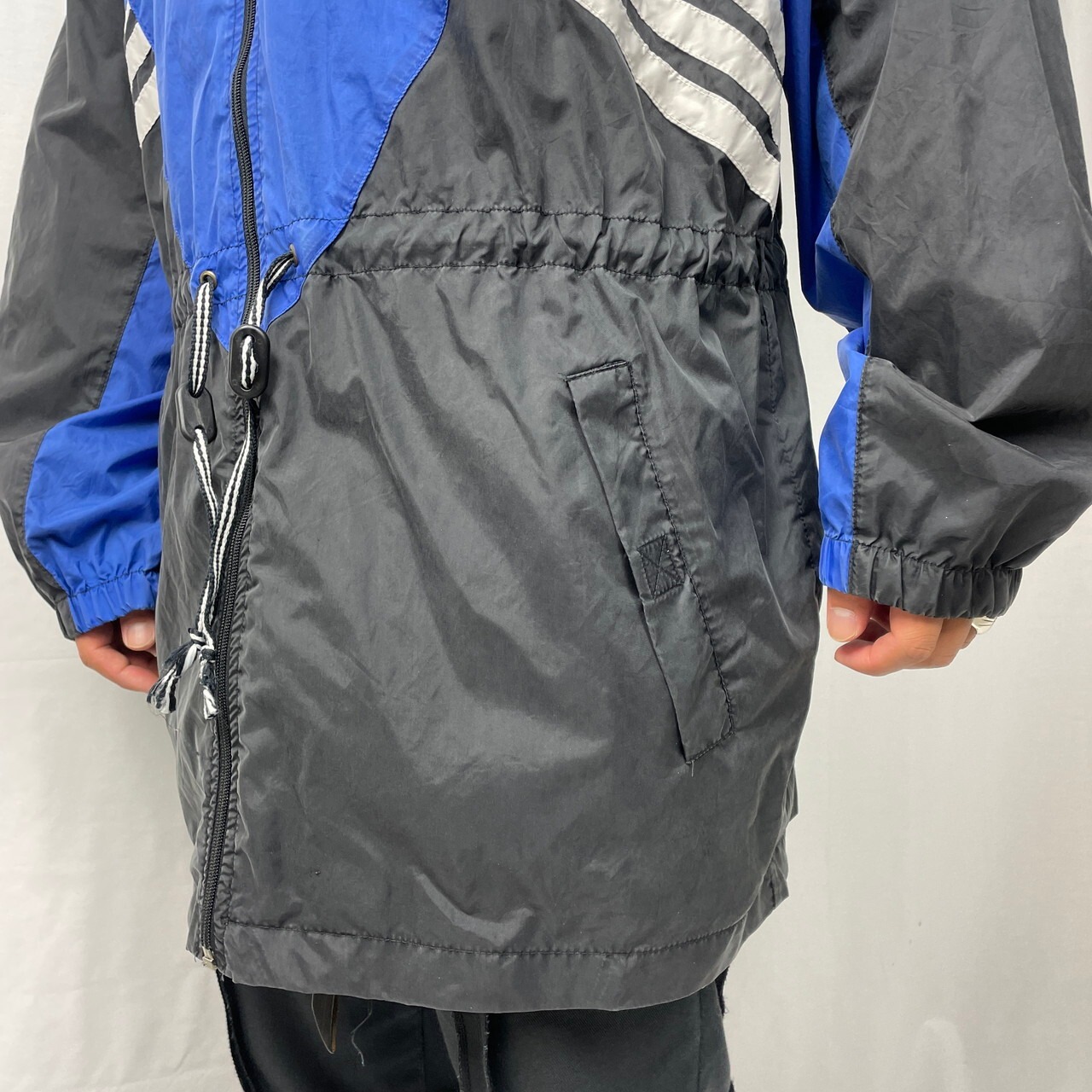 80年代 adidas アディダス ナイロン トラックジャケット メンズXL相当 