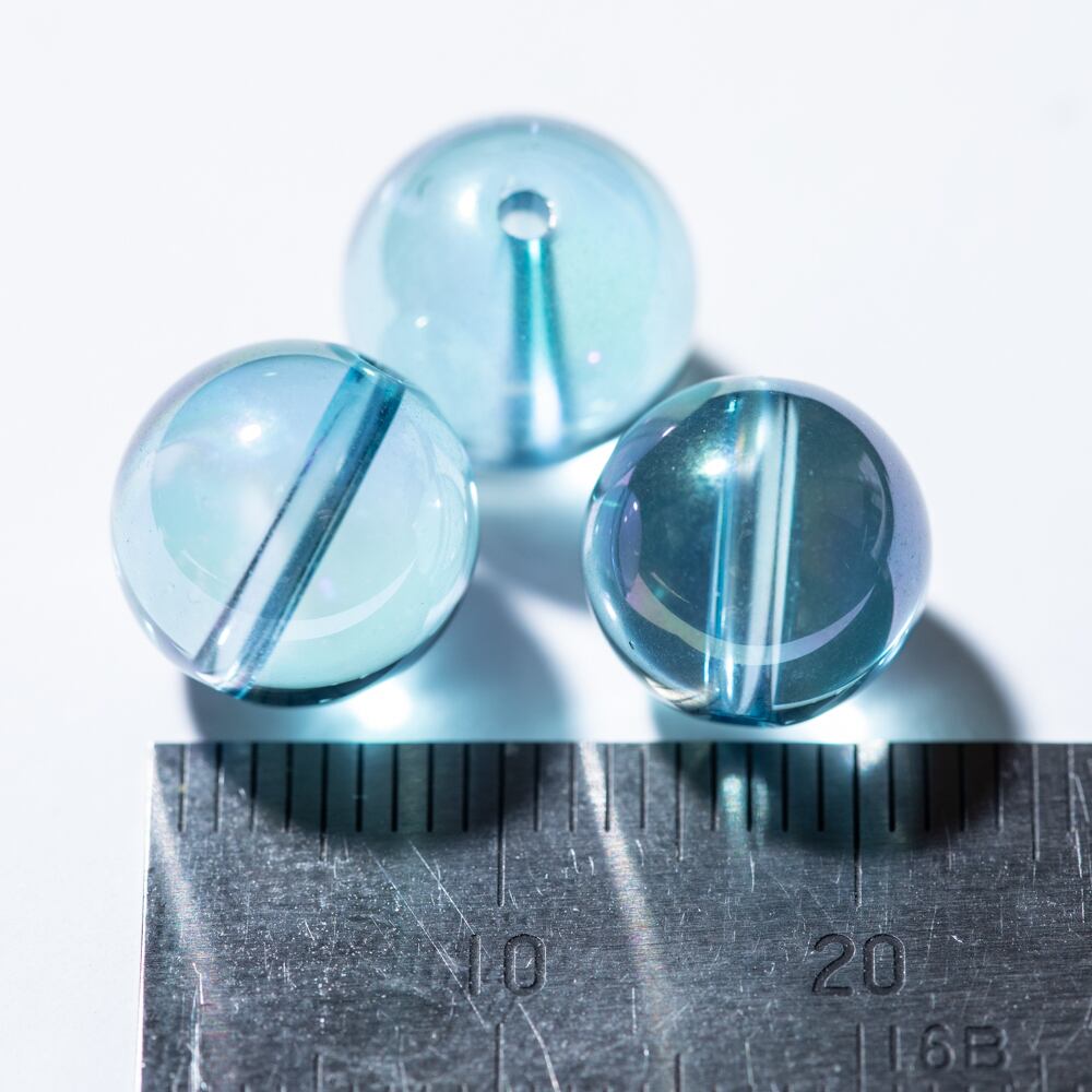 AAA アクアオーラ 水晶 水色 虹色 クリスタル パワーストーン 天然石