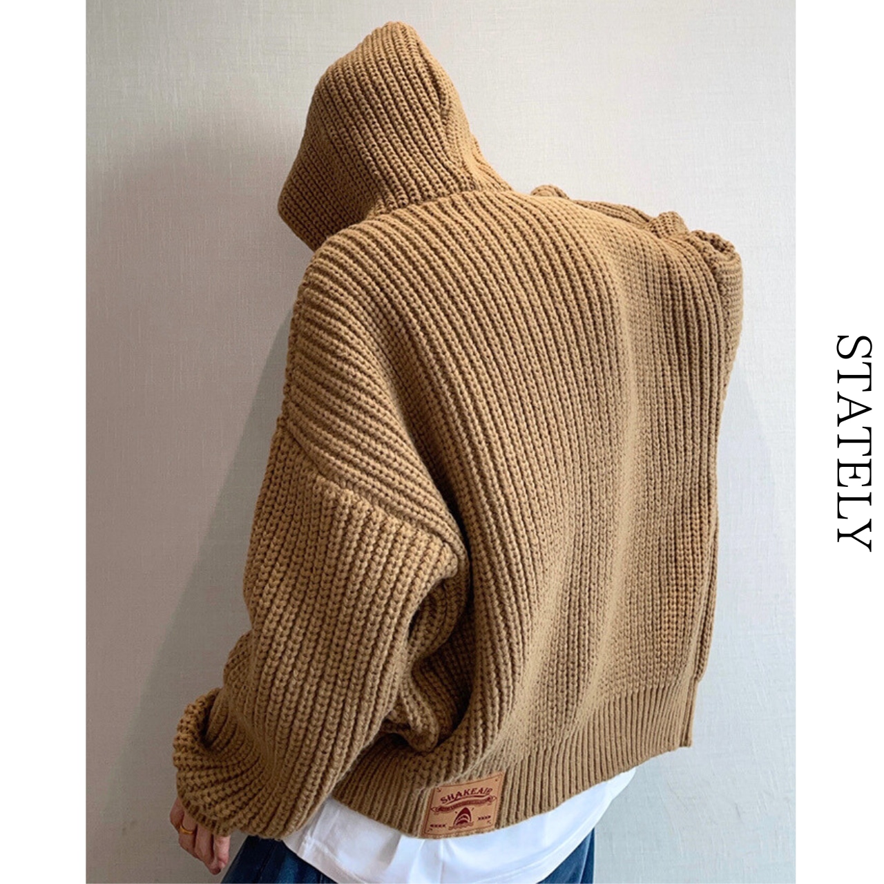 Chunky Hood Knit セーター/2color_O72・画像9