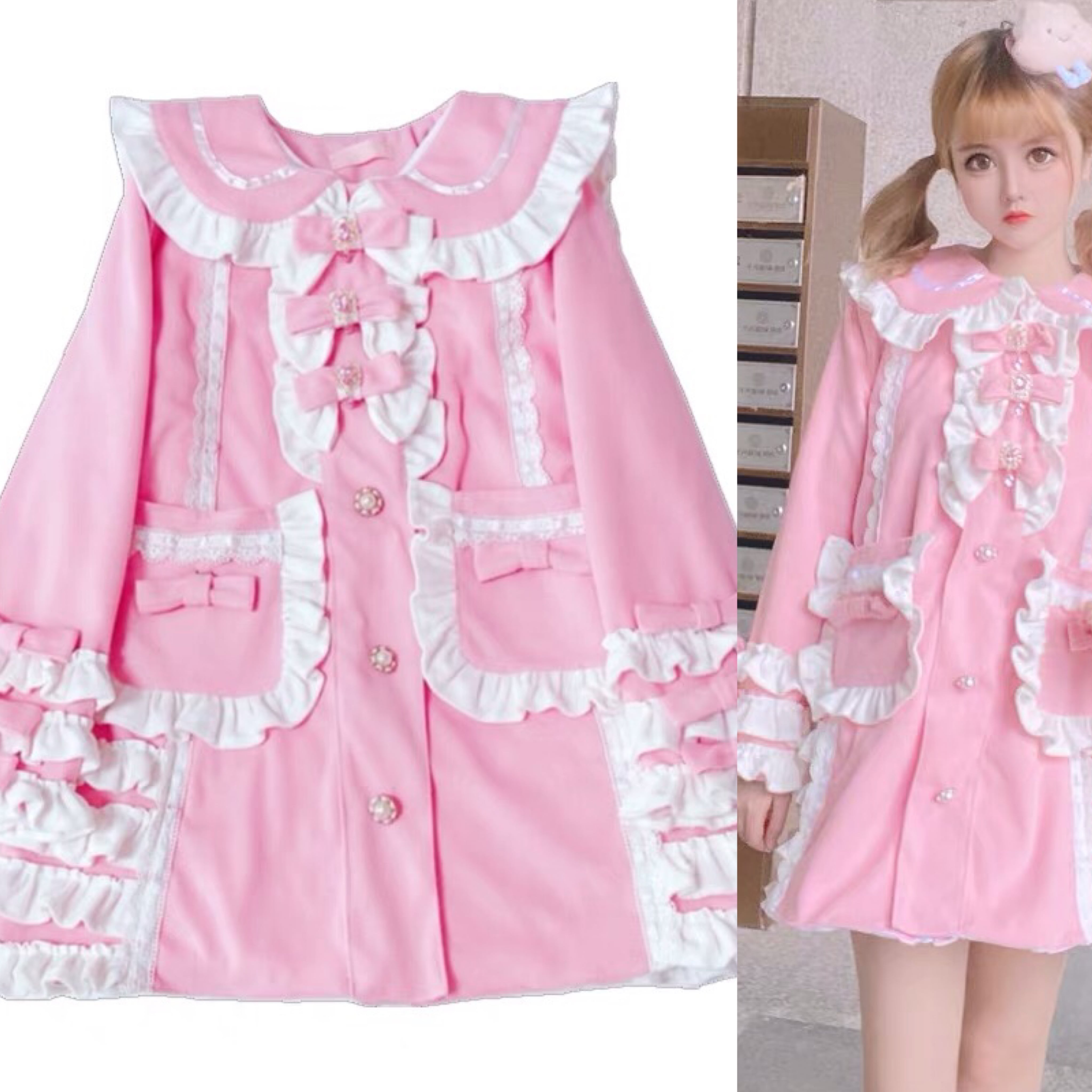 コート コート 白 アウター ジャケット ファー ブルゾン カーディガン