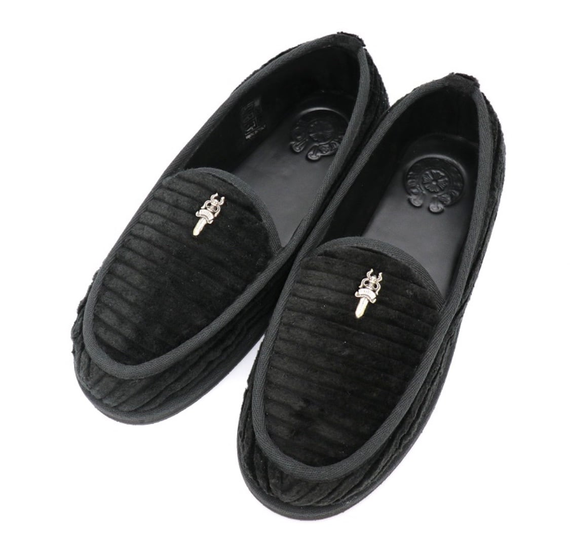 CHROME HEARTS クロムハーツ ローファー スリッポン ダガー コーデュロイ