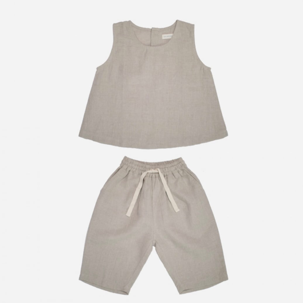 【予約/送料無料】son and daughter / Koa Linen Sets / Natural