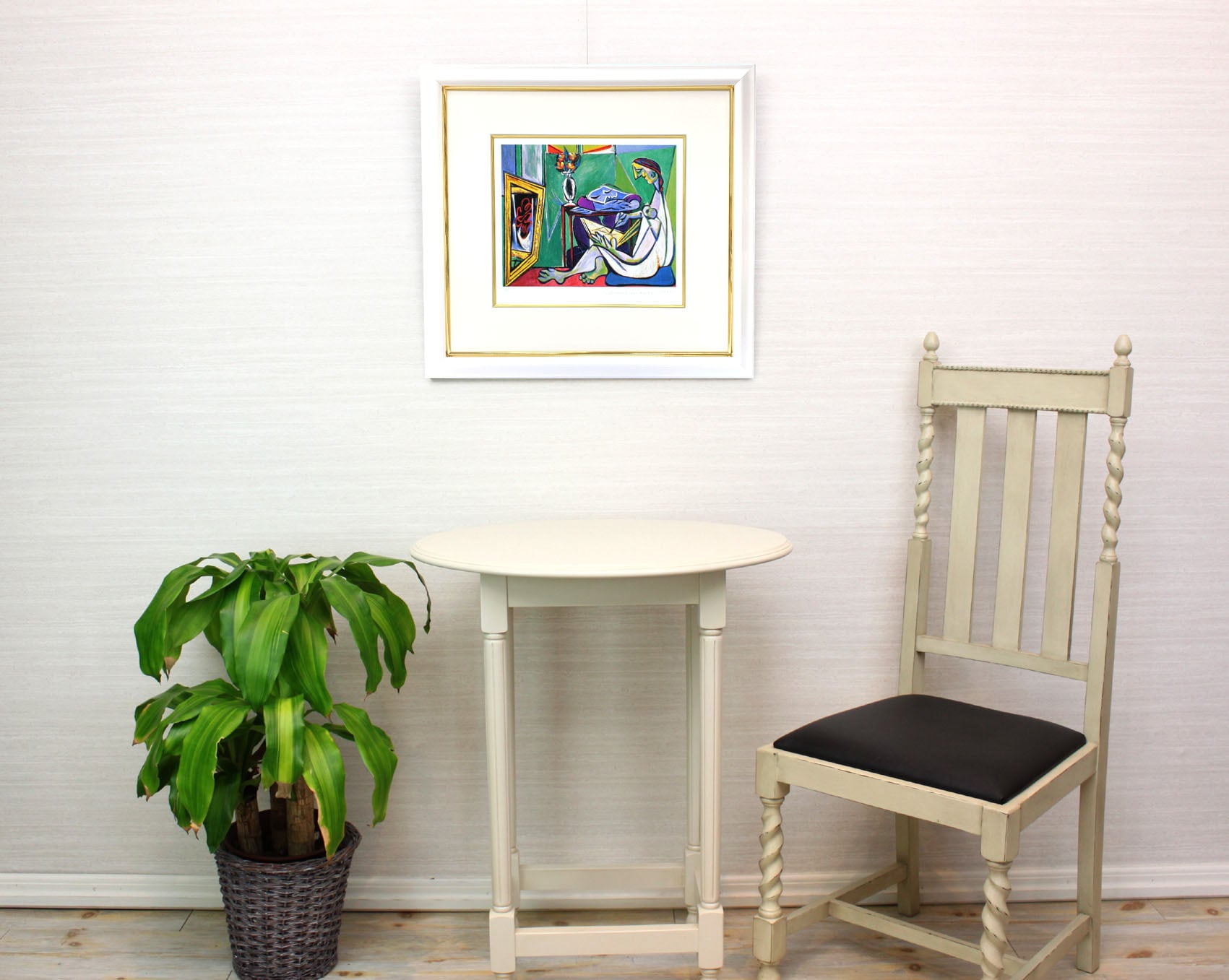 パブロ ピカソ「鏡の前の女性」額縁4色選択可能 作品証明書 展示