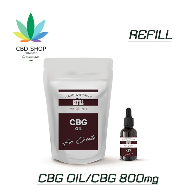 REFILL CBG  OIL 15% 10ml Total 1500mg