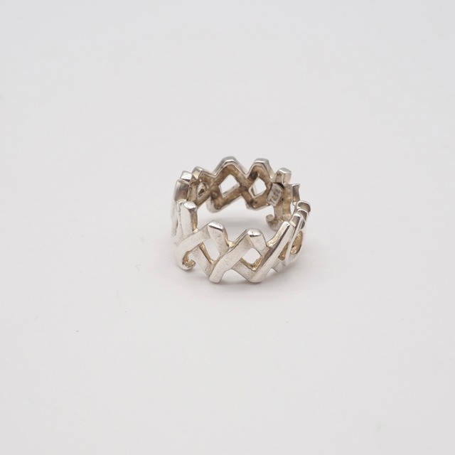 Tiffany&Co. 約9号 パロマピカソ ラブ&キス リング シルバー925 ティファニー