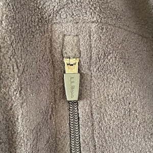 【L.L.Bean】ハーフジップ フリース ジャケット プルオーバー  L 刺繍ロゴ アメリカ古着