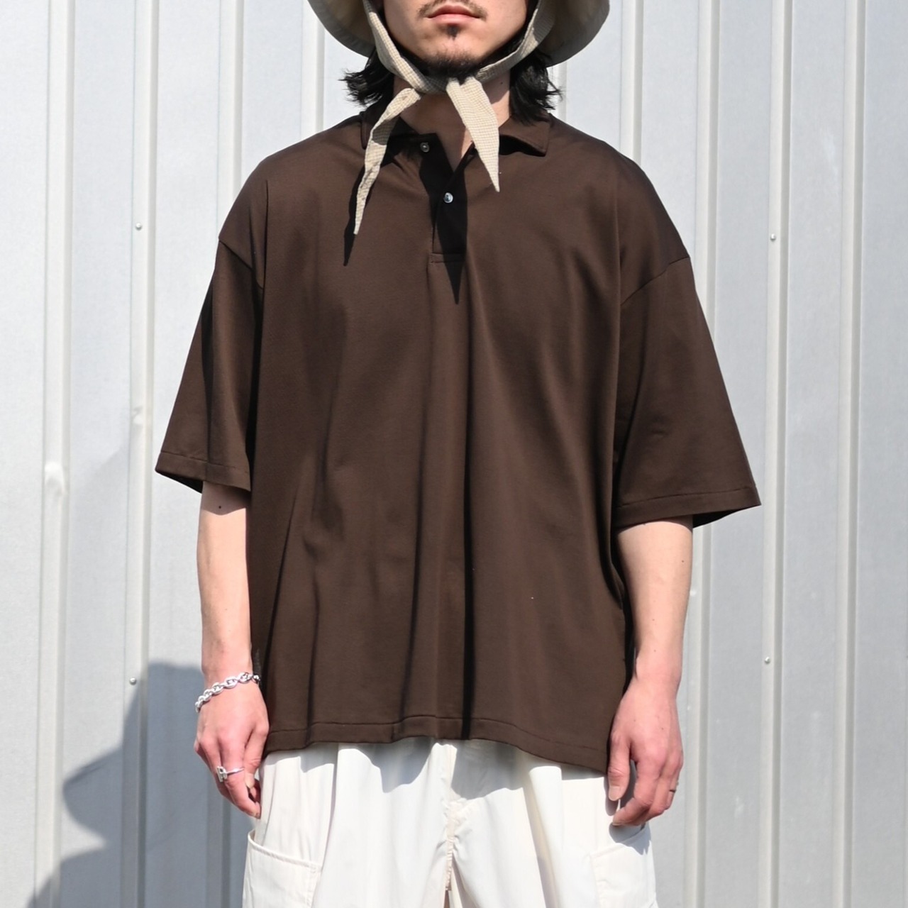 INTERIM / HIGH GAUGE SEA ISLAND PIQUE　HYPER BIG POLO SHIRT