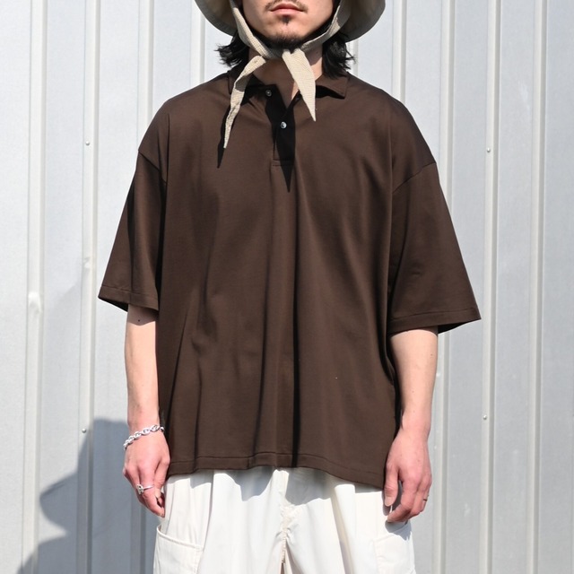 INTERIM / HIGH GAUGE SEA ISLAND PIQUE　HYPER BIG POLO SHIRT