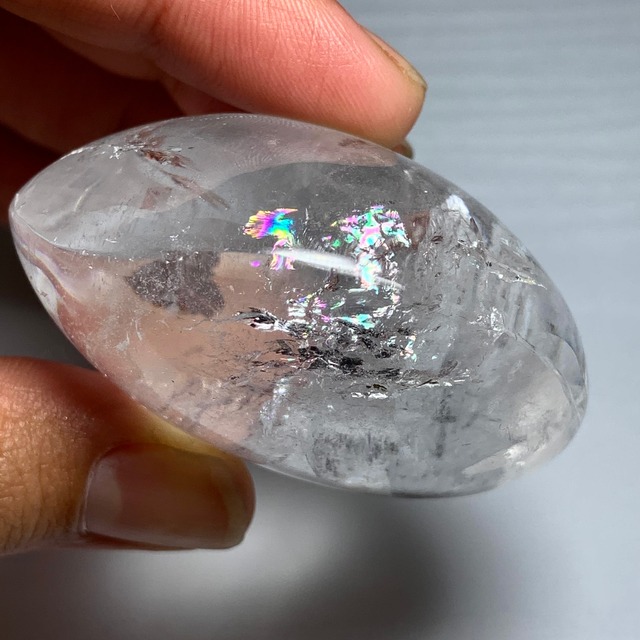 虹あり☆水晶タンブル・インテリア